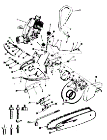Main Frame parts for Craftsman Chainsaw 917350721 from AppliancePartsPros.com