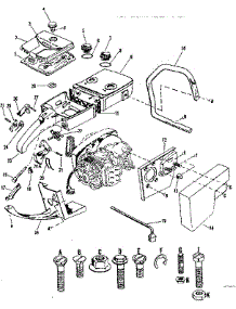 Main Frame parts for Craftsman Chainsaw 917351140 from AppliancePartsPros.com