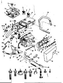 Main Frame parts for Craftsman Chainsaw 917351340 from AppliancePartsPros.com