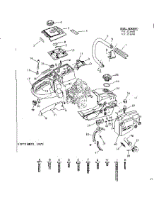 Main Frame parts for Craftsman Chainsaw 917351480 from AppliancePartsPros.com