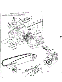 Lubrication, Clutch And Cutting parts for Craftsman Chainsaw 917351482 from AppliancePartsPros.com