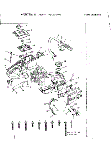 Main Frame parts for Craftsman Chainsaw 917351980 from AppliancePartsPros.com