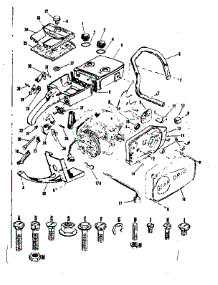Main Frame parts for Craftsman Chainsaw 917352030 from AppliancePartsPros.com
