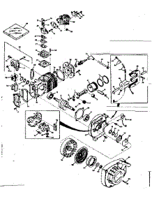 Engine Breakdown parts for Craftsman Chainsaw 917352031 from AppliancePartsPros.com