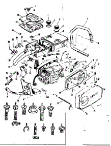 Main Frame parts for Craftsman Chainsaw 917352110 from AppliancePartsPros.com