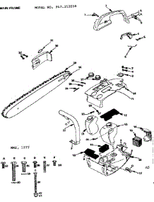 Main Frame parts for Craftsman Chainsaw 917352510 from AppliancePartsPros.com