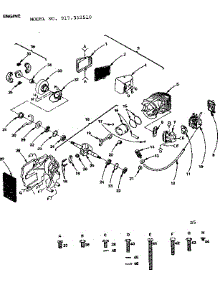 Engine parts for Craftsman Chainsaw 917352510 from AppliancePartsPros.com