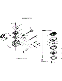 Carburetor parts for Craftsman Chainsaw 917352550 from AppliancePartsPros.com