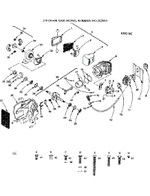 Engine parts for Craftsman Chainsaw 917352551 from AppliancePartsPros.com