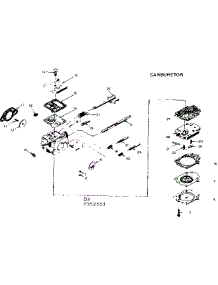 Carburetor parts for Craftsman Chainsaw 917352551 from AppliancePartsPros.com