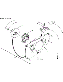Recoil Starter parts for Craftsman Chainsaw 917352551 from AppliancePartsPros.com