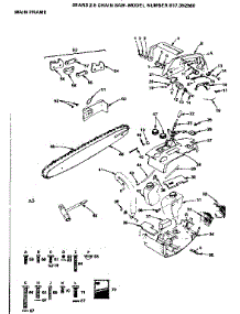 Main Frame parts for Craftsman Chainsaw 917352560 from AppliancePartsPros.com