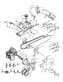 Fuel Tank Clutch & Cutting parts for Craftsman Chainsaw 917353762 from AppliancePartsPros.com