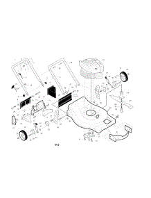 Engine / Housing / Handle parts for Craftsman Gas Walk-Behind Mower 917370400 from AppliancePartsPros.com