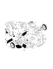 Engine / Housing / Handle parts for Craftsman Gas Walk-Behind Mower 917370441 from AppliancePartsPros.com