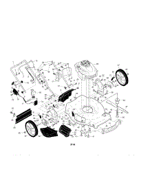 Engine / Housing / Handle parts for Craftsman Gas Walk-Behind Mower 917370443 from AppliancePartsPros.com