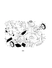 Engine / Housing / Handle parts for Craftsman Gas Walk-Behind Mower 917370446 from AppliancePartsPros.com