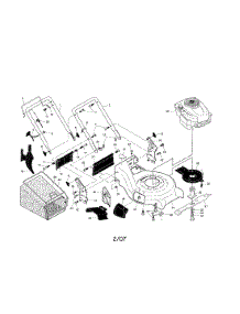 Handle / Engine / Housing / Grassbag parts for Craftsman Gas Walk-Behind Mower 917370532 from AppliancePartsPros.com