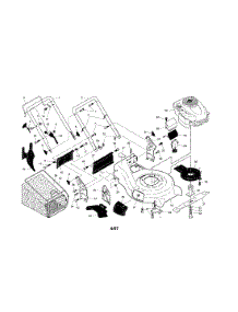 Engine / Housing / Handle / Grassbag parts for Craftsman Gas Walk-Behind Mower 917370542 from AppliancePartsPros.com