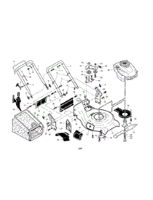 Handle / Housing / Grass Bag / Engine parts for Craftsman Gas Walk-Behind Mower 917370560 from AppliancePartsPros.com