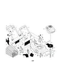 Engine / Housing / Handle parts for Craftsman Gas Walk-Behind Mower 917370563 from AppliancePartsPros.com