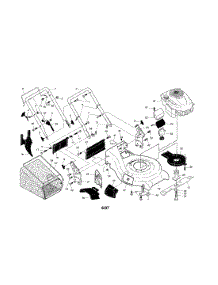 Engine / Housing / Handle parts for Craftsman Gas Walk-Behind Mower 917370583 from AppliancePartsPros.com