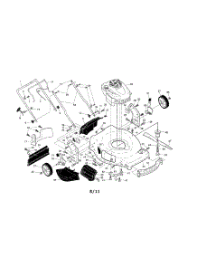 Engine / Housing / Handle parts for Craftsman Gas Walk-Behind Mower 917370640 from AppliancePartsPros.com