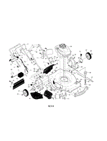 Engine / Housing / Handle parts for Craftsman Gas Walk-Behind Mower 917370660 from AppliancePartsPros.com