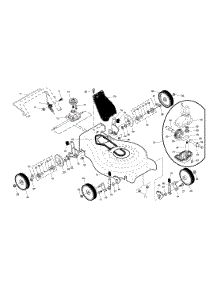 Wheels / Drive Control / Gearcase parts for Craftsman Gas Walk-Behind Mower 917370710 from AppliancePartsPros.com