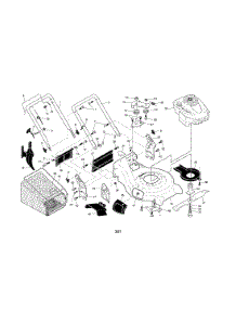 Handle / Engine / Housing / Grass Bag parts for Craftsman Gas Walk-Behind Mower 917370714 from AppliancePartsPros.com