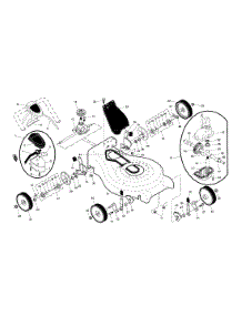 Wheels / Gearcase / Drive Control parts for Craftsman Gas Walk-Behind Mower 917370720 from AppliancePartsPros.com