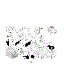 Engine / Housing / Handle parts for Craftsman Gas Walk-Behind Mower 917370723 from AppliancePartsPros.com