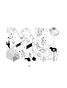Engine / Housing / Handle / Grassbag parts for Craftsman Gas Walk-Behind Mower 917370724 from AppliancePartsPros.com