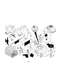 Engine / Housing / Handle parts for Craftsman Gas Walk-Behind Mower 917370771 from AppliancePartsPros.com