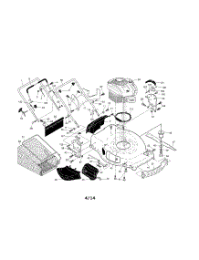 Engine / Housing / Handle parts for Craftsman Gas Walk-Behind Mower 917370880 from AppliancePartsPros.com