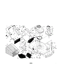 Engine / Housing / Handle parts for Craftsman Gas Walk-Behind Mower 917370892 from AppliancePartsPros.com