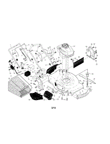 Engine / Housing / Handle parts for Craftsman Gas Walk-Behind Mower 917370934 from AppliancePartsPros.com