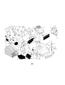 Engine / Housing / Handle parts for Craftsman Gas Walk-Behind Mower 917370937 from AppliancePartsPros.com