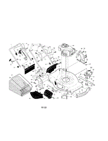 Engine / Housing / Handle parts for Craftsman Gas Walk-Behind Mower 917370940 from AppliancePartsPros.com