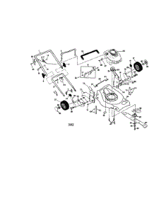 Housing / Engine / Handle parts for Craftsman Gas Walk-Behind Mower 917371010 from AppliancePartsPros.com