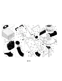 Engine / Housing / Handle parts for Craftsman Gas Walk-Behind Mower 917371031 from AppliancePartsPros.com