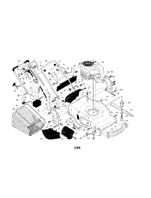 Handle / Engine / Housing parts for Craftsman Gas Walk-Behind Mower 917371040 from AppliancePartsPros.com