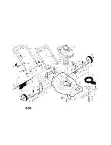 Engine / Housing / Handle parts for Craftsman Gas Walk-Behind Mower 917371074 from AppliancePartsPros.com