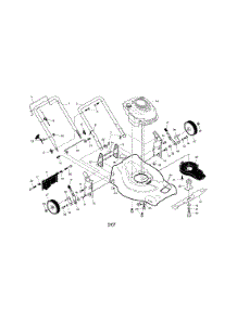 Engine / Housing / Handle parts for Craftsman Gas Walk-Behind Mower 917371076 from AppliancePartsPros.com