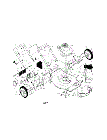 Engine / Housing / Handle parts for Craftsman Gas Walk-Behind Mower 917371271 from AppliancePartsPros.com