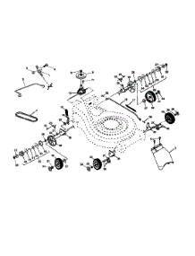 Wheels / Tires / Belt parts for Craftsman Gas Walk-Behind Mower 917371441 from AppliancePartsPros.com