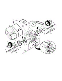Wheels / Tires / Bag / Belt parts for Craftsman Gas Walk-Behind Mower 917371500 from AppliancePartsPros.com