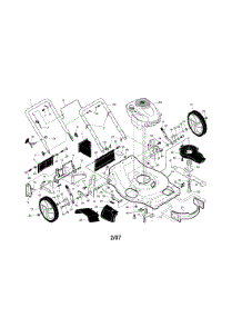 Engine / Housing / Handle parts for Craftsman Gas Walk-Behind Mower 917371621 from AppliancePartsPros.com