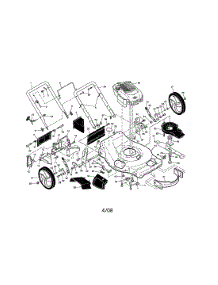 Engine / Housing / Handle parts for Craftsman Gas Walk-Behind Mower 917371623 from AppliancePartsPros.com