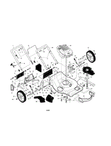 Engine / Housing / Handle parts for Craftsman Gas Walk-Behind Mower 917371624 from AppliancePartsPros.com